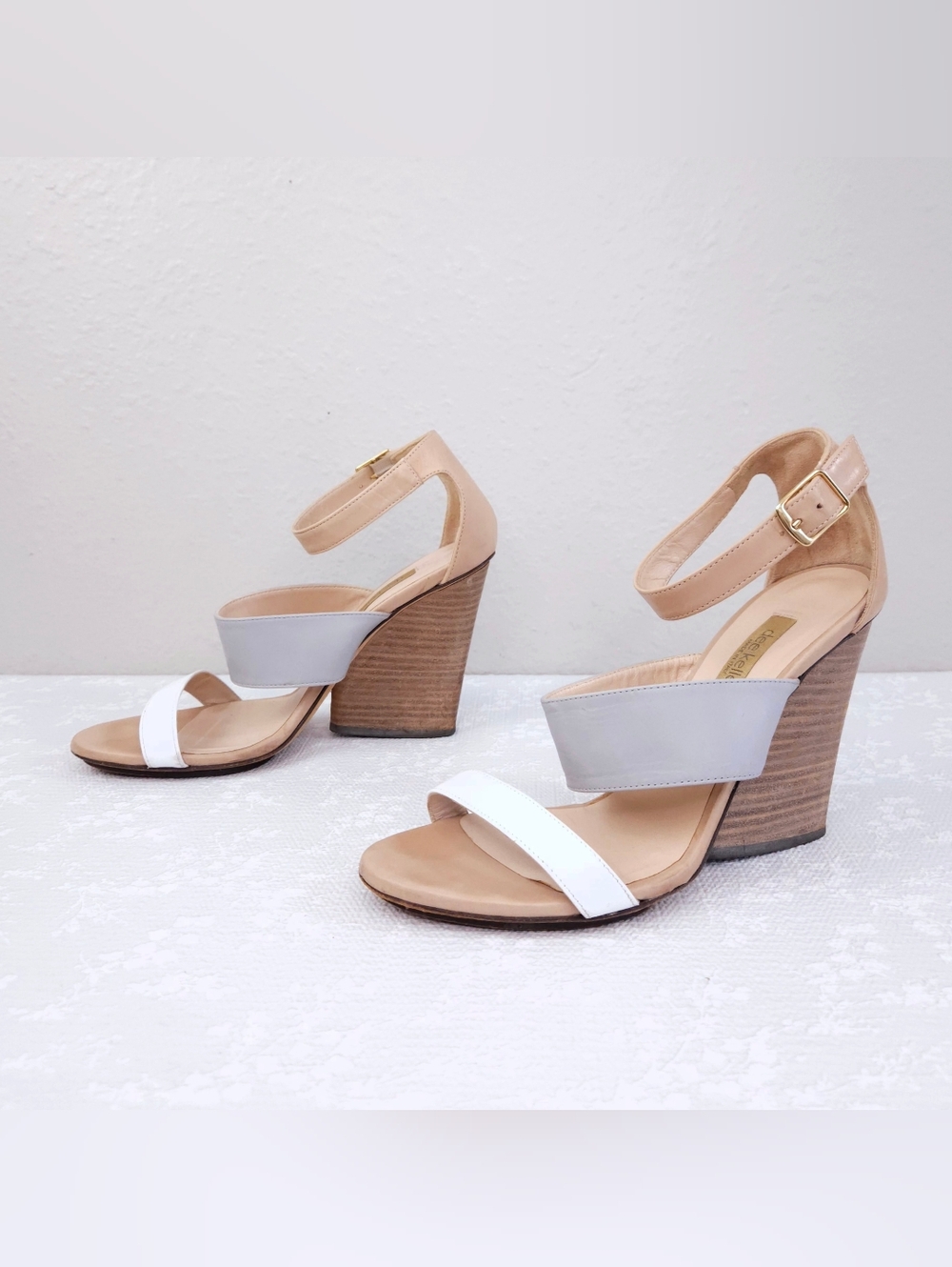 Dee Keller Ankle Strap Sandals Maria Wedge Heel Pumps EU 38